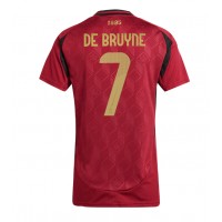 Maglia Calcio Belgio Kevin De Bruyne #7 Prima Divisa Donna Europei 2024 Manica Corta